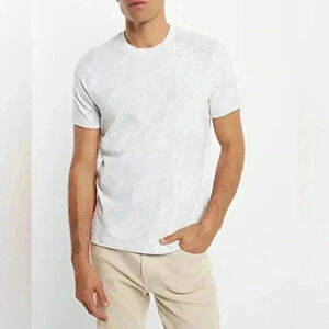 Men's Ted Baker 100% Cotton Patterned Short Sleeve T Shirt Size 4  (Medium)